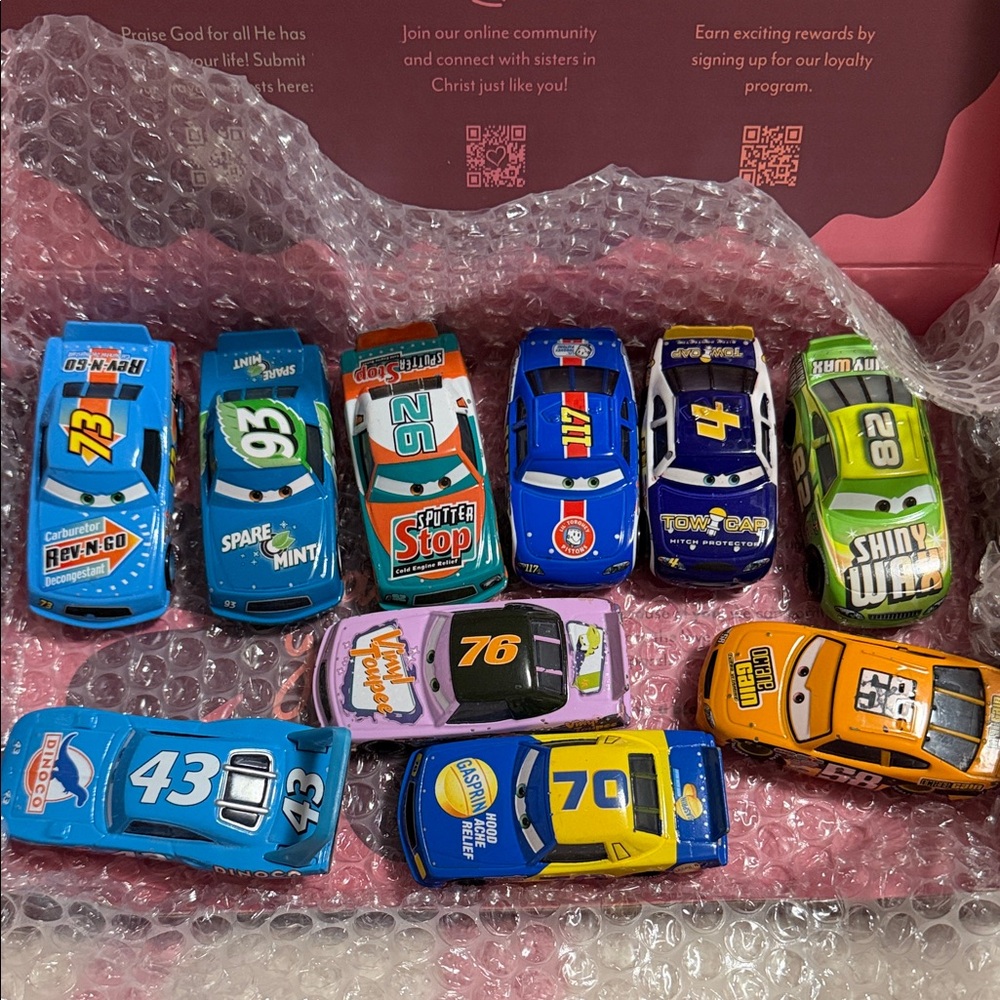 Set of 10 Pixar Cars! 

Ready to Ship!
